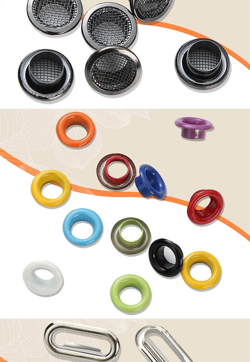 Metal Grommet Accessories Stainless Steel 304 Claw Eyelets for Tarpaulin or Canvas Brass Eyelets for Tents for Leather