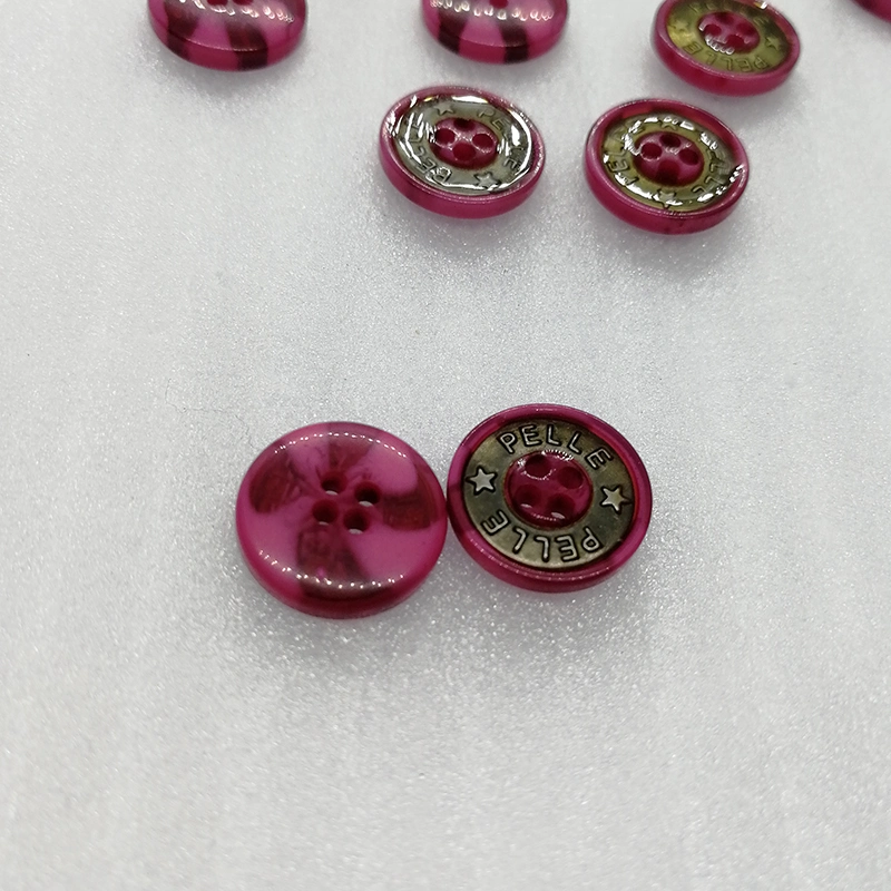 Pink Candy Custom ABS Metal Sewing Button for Garment Accessories