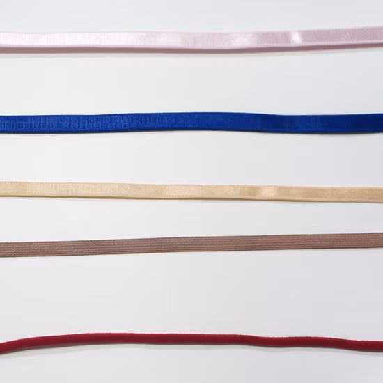 Stock Polyester Elastic for Bra Accessories Elastic Band Custom Nylon Elastic