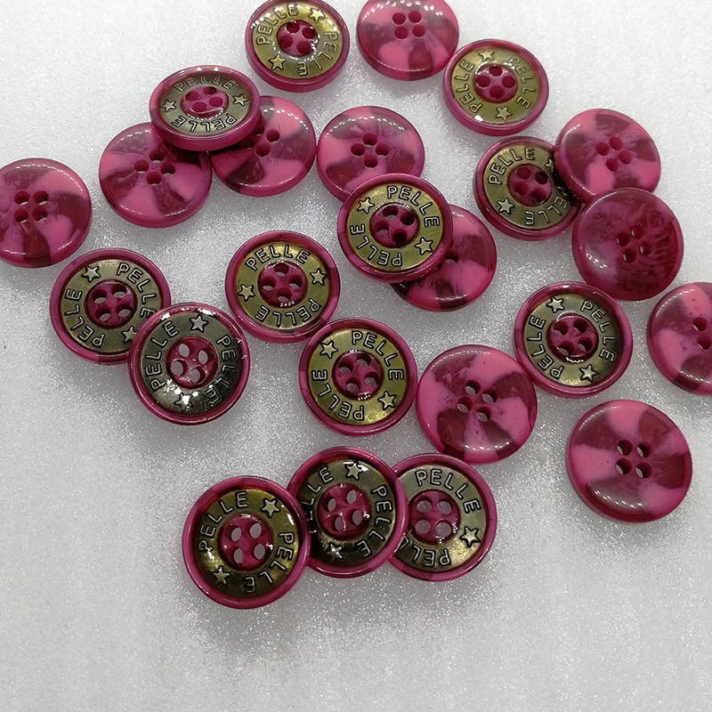 Pink Candy Custom ABS Metal Sewing Button for Garment Accessories
