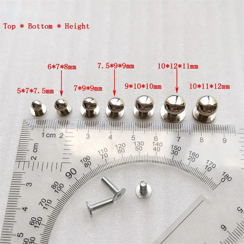 Round Head Nipple Tack Rivet Screw Studs for Bag Leather