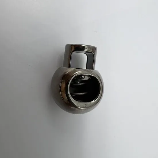 Elegant Metal Spring Fastener, Cord Lock for Fashion Accessories 