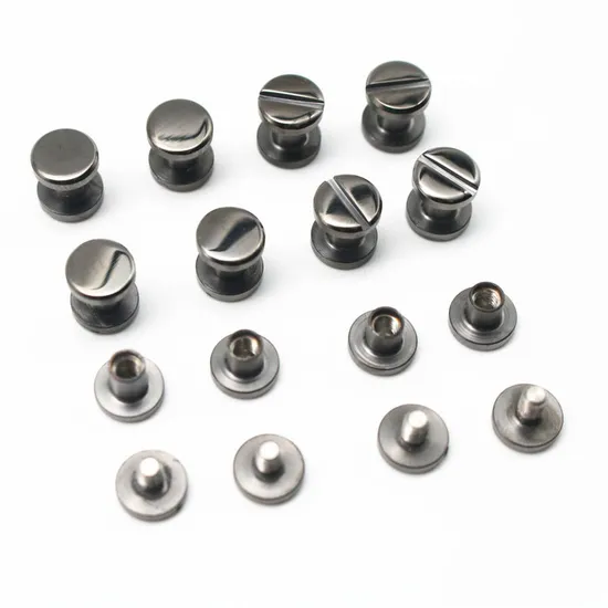 High Quality Stainless Steel Chicago Screws Nail Stud Rivets for Leather Craft Studs Belt Walletfasteners 8mm/1ommflathead 