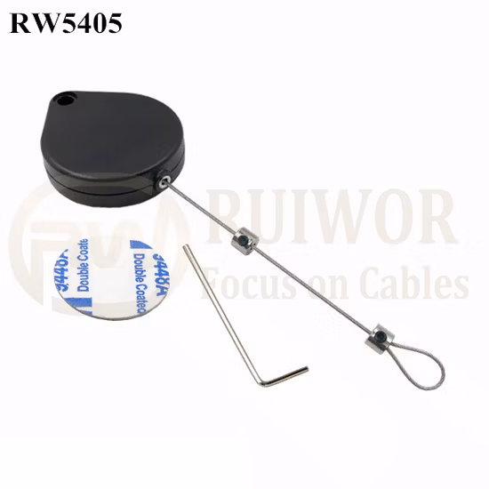 Small Lock and Allen Key Security Pull Box with Adjustalbe Lasso Loop End