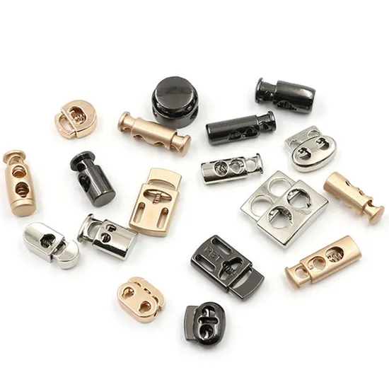 Plastic Black Spring Stoppers Barrel Toggles Elastic Cord Lock Custom Drawstring Toggle Round Cord Lock 