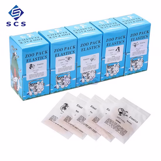 Zoo Pack Orthodontic Elastics Latex O Ring Dental Baces Rubber Bands