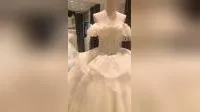 Wine Lace Bridal Gown Color Accent Organza Wedding Dress H5216 