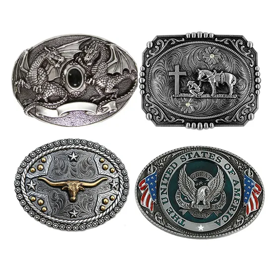 Manufacturers Enamel Belt Buckles Custom Men Luxury 3D Logo Metal Zinc Alloy Brass Horse Western Cowboy Belt Buckles 