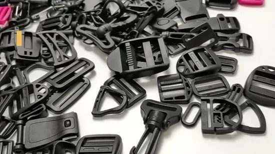Abpf Top Quality Webbing Adjuster Strap Triangle Plastic D Ring Buckle for Bags Parts Square Buckle 