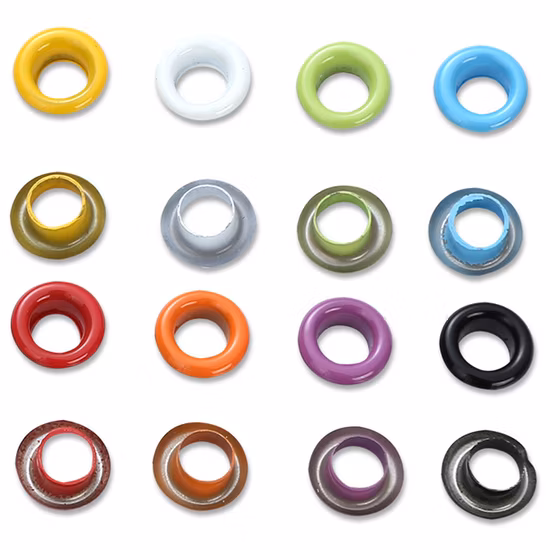 Golden Plastic Eyelet Transparent Banner Shoe Hangtag Tarpaulin Oval Round Plastic Sizes Eyelet Ring Grommet