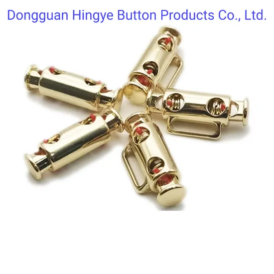 Metal Alloy Stopper Cord Lock for Clothes Accessories Metal Spring Cord Lock Stopper 