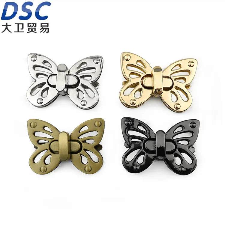 Wist Lock Butterfly Purse Closure Turn Locks Clip Clasp Snap Lock Buckles
