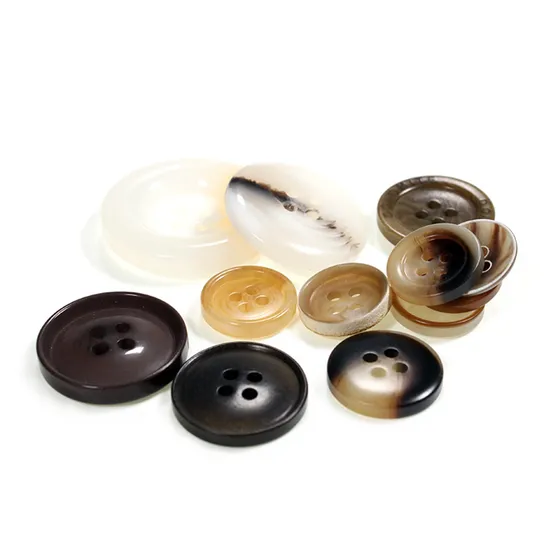 Resin Plastic Buttons for Garment Crafting Wholesale Bulk Custom Logo Printing Waterproof Lightweight Fashion Accessories 