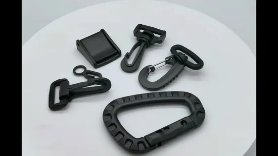 Black Side Release Plastic Belt Buckle 