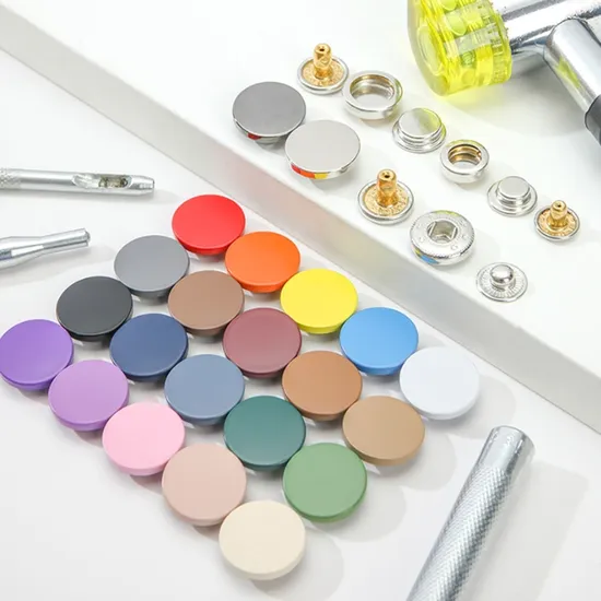 Press Snap Button Round Custom Metal Snap Button for Clothes Garment Accessories 
