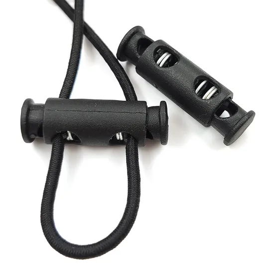 High Quality Plastic Spring Cord Lock Stopper Button 