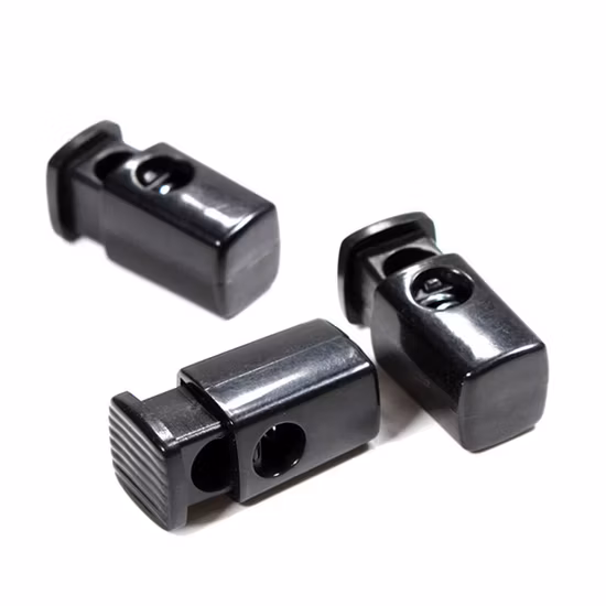 Factory Custom Cord Locks End Spring Stop Toggle Stoppers Plastic Spring Fastener Cord Lock for Hoodies Drawstring Cord