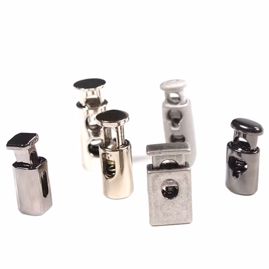 Different Shape Mold Two Hole Different Color Cord Locks for Drwastings