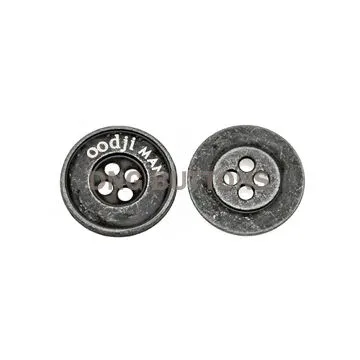 Custom Antique Button Design Alloy Buttons 2 Holes Garment Sewing Metal Buttons 