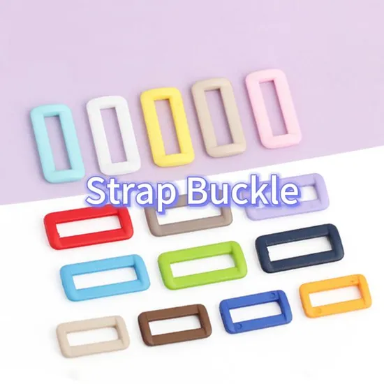 20mm 25mm Custom Colorful Adjustable Plastic Nylon Rectangle Ring Strap Buckle 