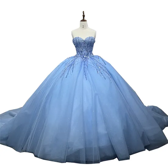 Organza Bridal Ball Gown Spaghetti Beach Wedding Dress M875 